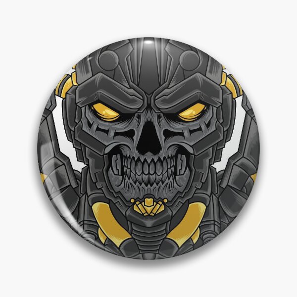 Item preview, mecha skull designed and sold by Localhosttees.