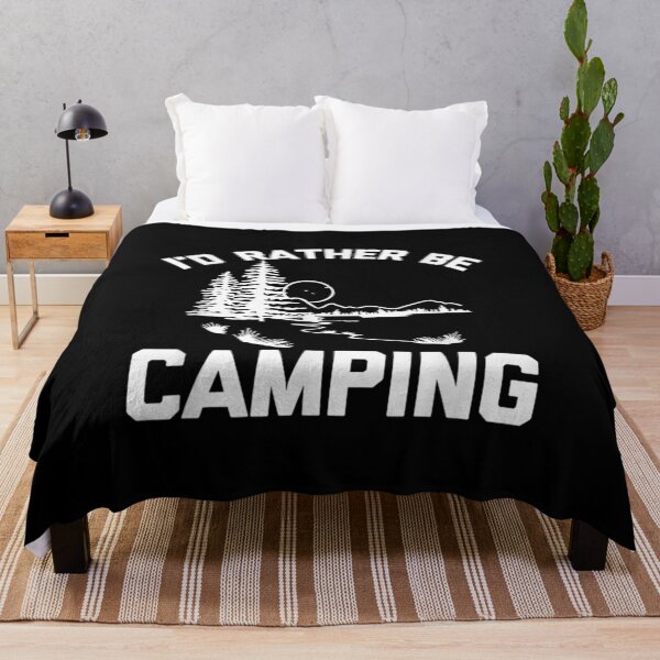 Item preview, I'd Rather Be Camping Saying Sarcastic Camping designed and sold by cysandy.