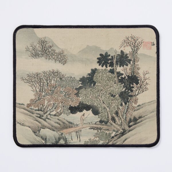 Item preview, Vintage Japanese Landscape Painting designed and sold by Vintage Wall Art.