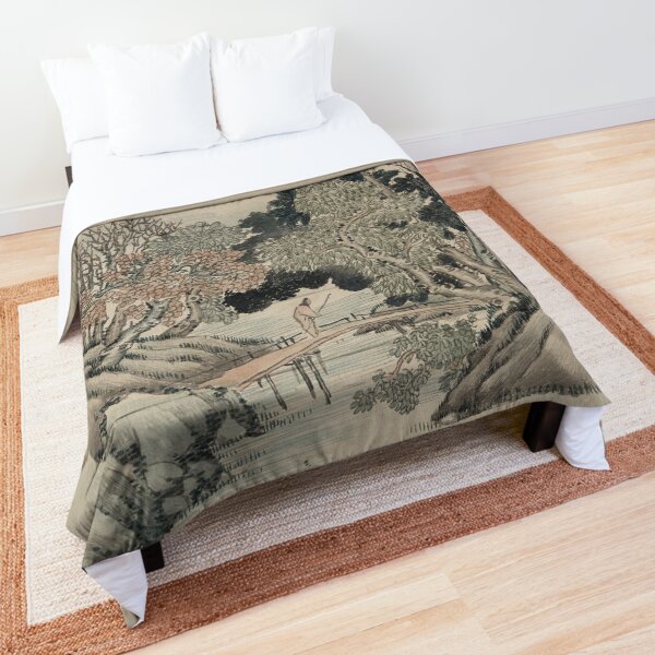 Item preview, Vintage Japanese Landscape Painting designed and sold by Vintage Wall Art.