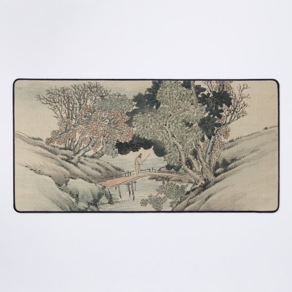 Item preview, Vintage Japanese Landscape Painting designed and sold by Vintage Wall Art.