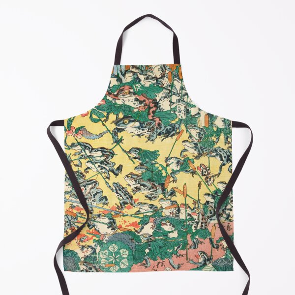 Item preview, Fashionable Battle of Frogs by Kawanabe Kyosai, 1864 designed and sold by Vintage Wall Art.