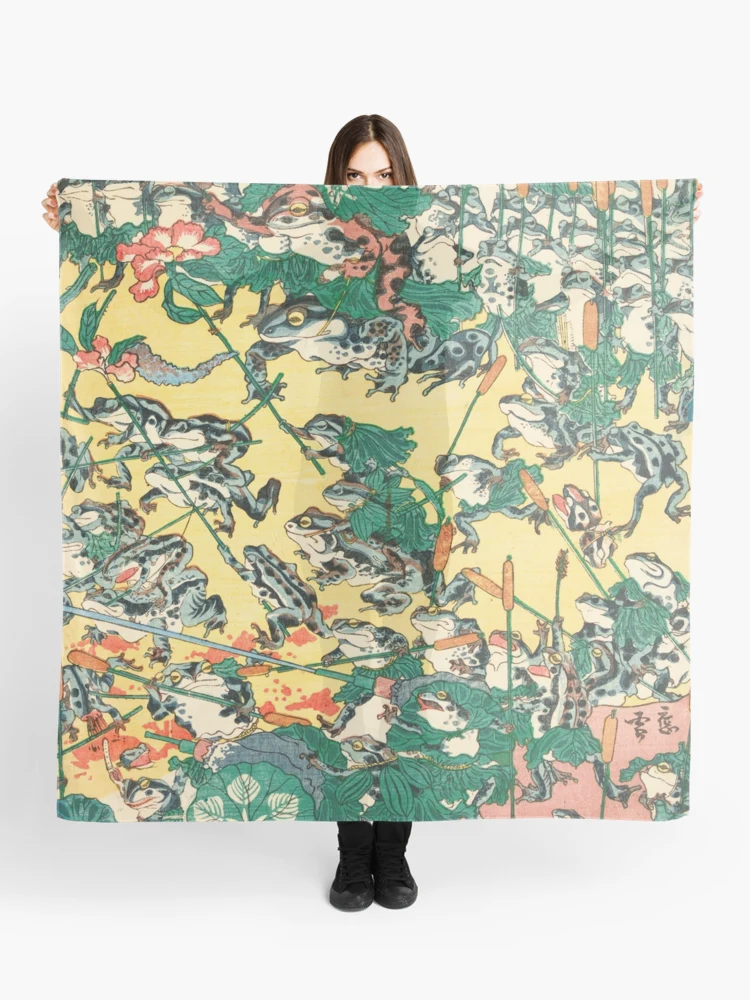 Fashionable Battle of Frogs by Kawanabe Kyosai, 1864