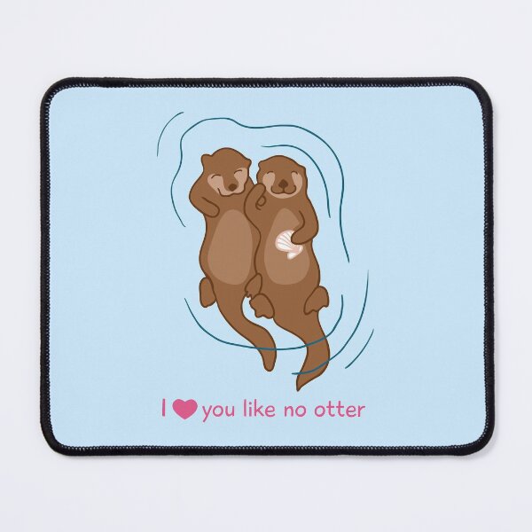 Item preview, Funny otter love design designed and sold by kasumidesign.