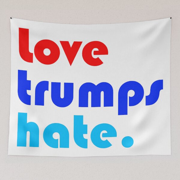 Item preview, love trumps hate designed and sold by Thelittlelord.