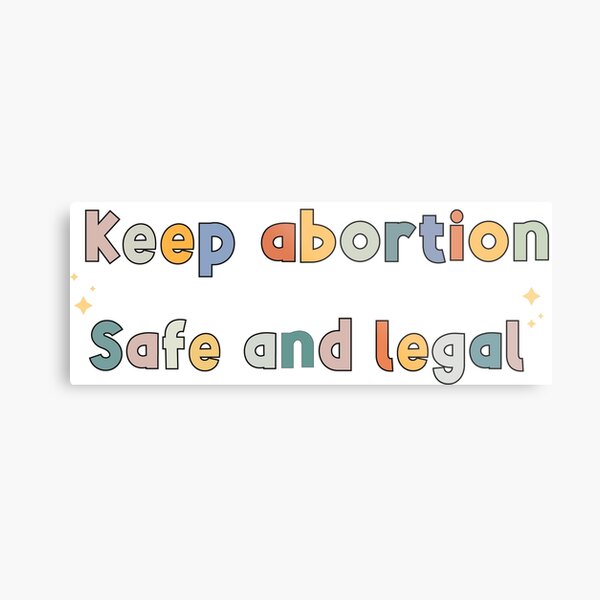 Keep Abortion Safe and Legal Pro Choice Feminist Retro Metal Print