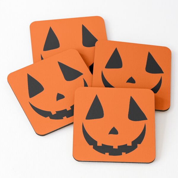 Artikelvorschau, Lächelndes, glückliches Halloween-Kürbis-Gesicht. Schwarze Augen, Nase, Mund. Orangefarbenes Gesicht. Einfaches Kostüm entworfen und verkauft von JellyBeenzz.