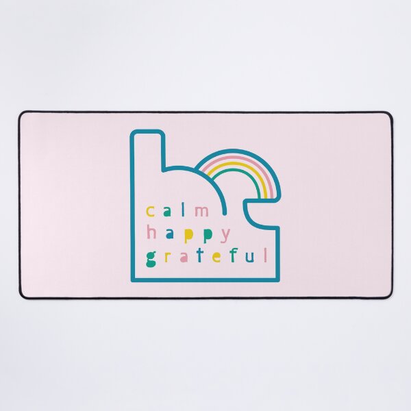 Item preview, Be Calm Be Happy Be Grateful. Typography design with rainbow designed and sold by lents.