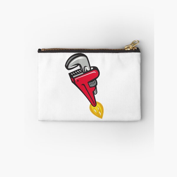 Item preview, Pipe Wrench Rocket Booster Blasting Off Retro designed and sold by patrimonio.