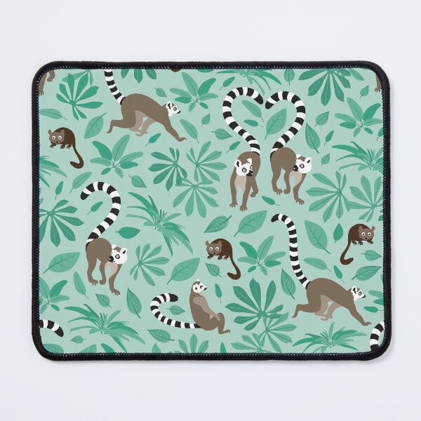 Item preview, lemur love mint leaves designed and sold by kasumidesign.