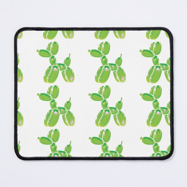 Item preview, Chrome Dog Balloon Lime on White designed and sold by lineartdesigns.