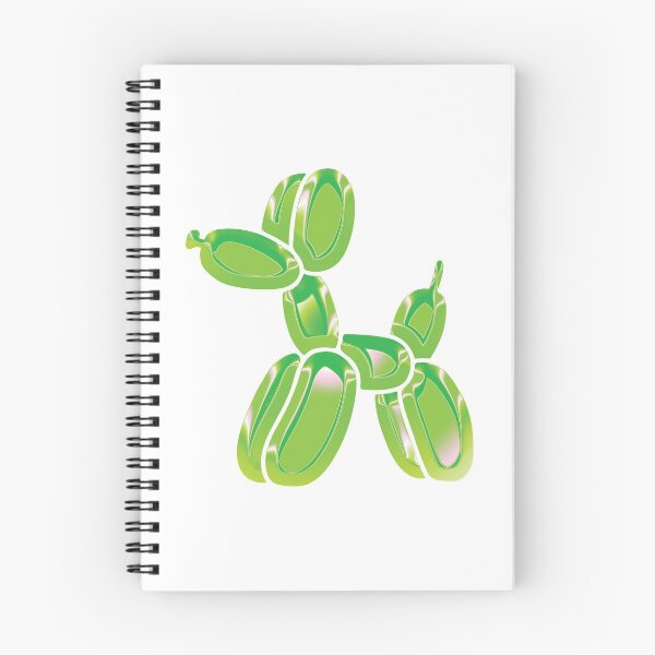 Item preview, Chrome Dog Balloon Lime on White designed and sold by lineartdesigns.