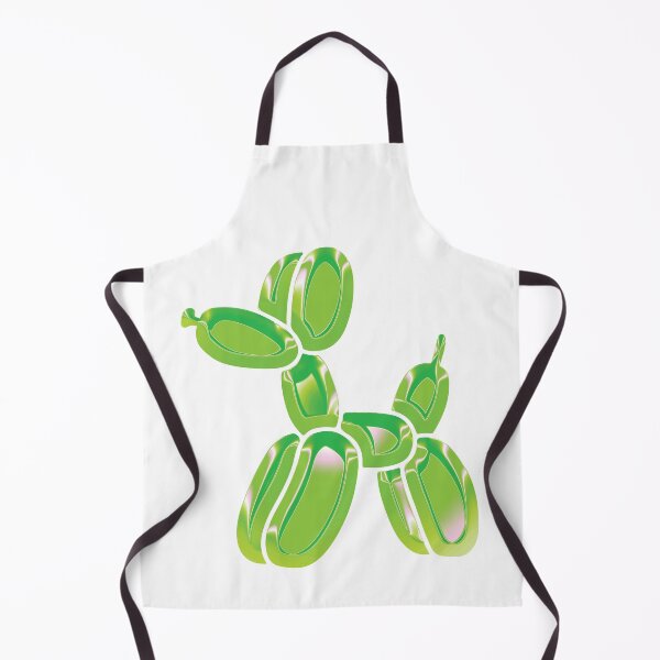 Item preview, Chrome Dog Balloon Lime on White designed and sold by lineartdesigns.