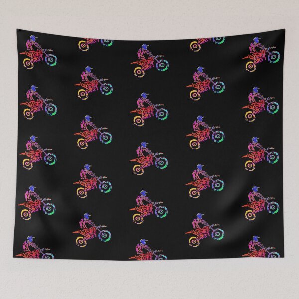 Item preview, Colorful Dirt Bike Racer designed and sold by ComfyRebel.