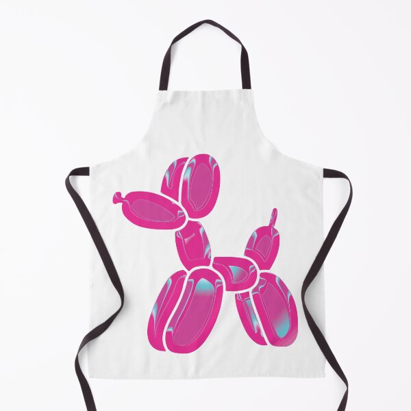 Item preview, Chrome Dog Balloon Pink on White designed and sold by lineartdesigns.