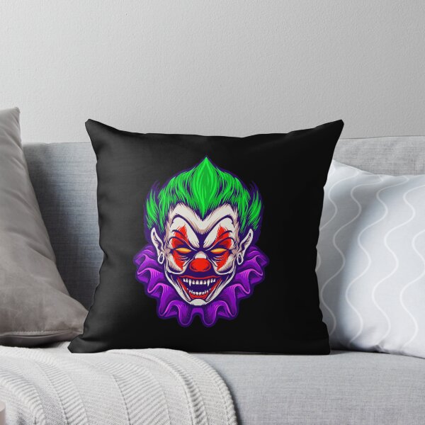 Item preview, Clown Head Joker Vampire Horror Illustration designed and sold by Sneh Universe.