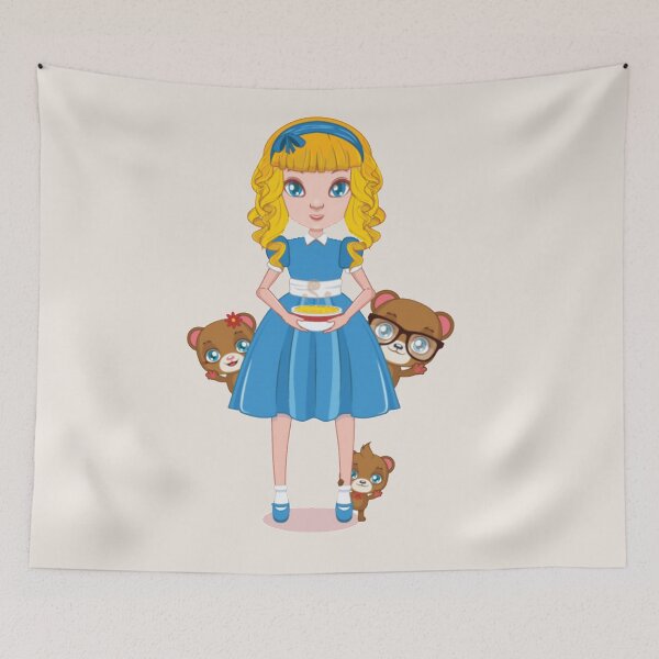 Item preview, Goldilocks and the three bears designed and sold by kawaiistudio.