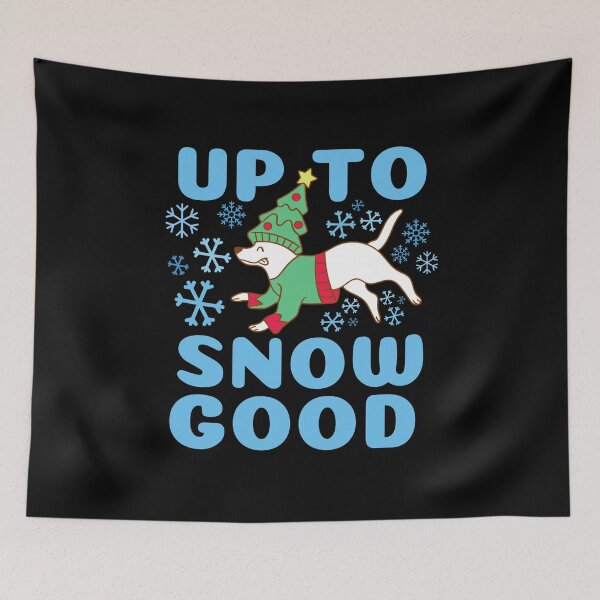 Item preview, Up to Snow Good, Dog Running Through Snowflakes designed and sold by ACC .