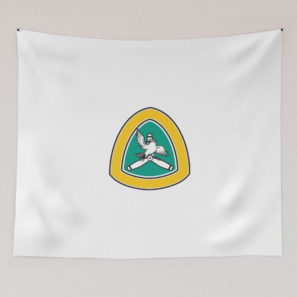 Item preview, Shrike Perching Propeller Blade Crest Retro designed and sold by patrimonio.