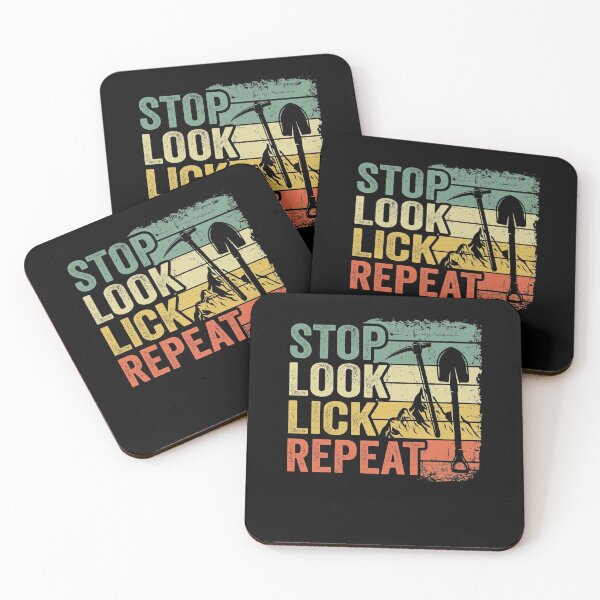 Item preview, Stop Look Lick Repeat Rock Collector Mineral Funny Geologist designed and sold by Stronzi.
