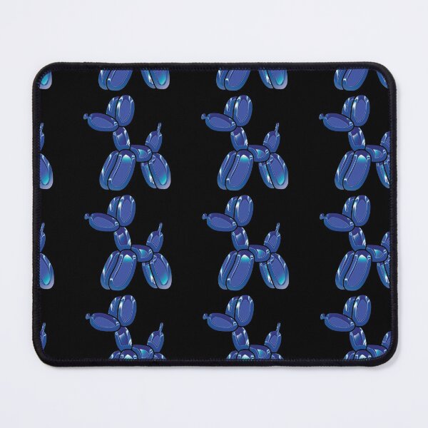 Item preview, Chrome Dog Balloon Blue on Black designed and sold by lineartdesigns.