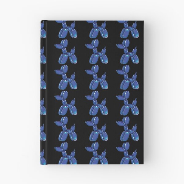 Item preview, Chrome Dog Balloon Blue on Black designed and sold by lineartdesigns.