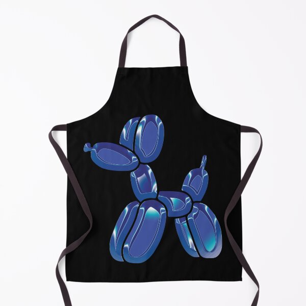 Item preview, Chrome Dog Balloon Blue on Black designed and sold by lineartdesigns.