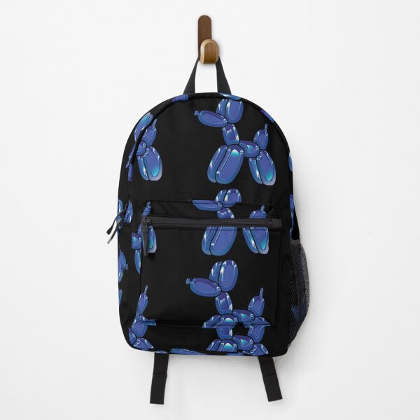 Item preview, Chrome Dog Balloon Blue on Black designed and sold by lineartdesigns.