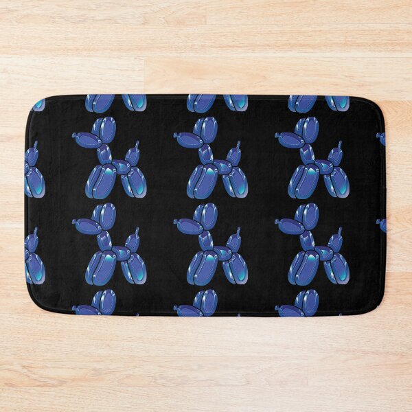 Item preview, Chrome Dog Balloon Blue on Black designed and sold by lineartdesigns.