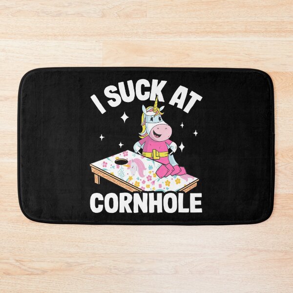 Item preview, I Suck At Cornhole Loser Funny Sarcastic Joke Pink Unicorn designed and sold by Stronzi.