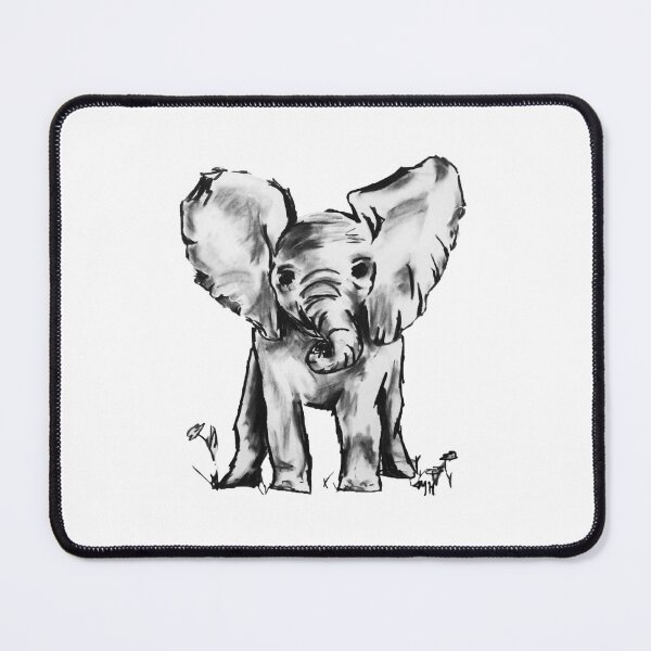 Item preview, Black and White Elephant designed and sold by maryhop.