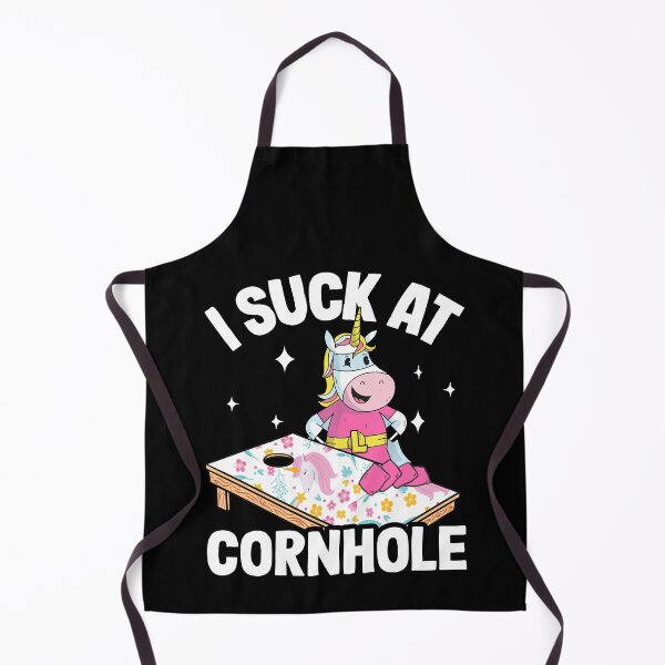 Item preview, I Suck At Cornhole Loser Funny Sarcastic Joke Pink Unicorn designed and sold by Stronzi.