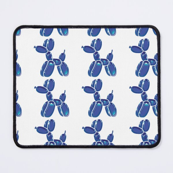 Item preview, Chrome Dog Balloon Blue on White designed and sold by lineartdesigns.