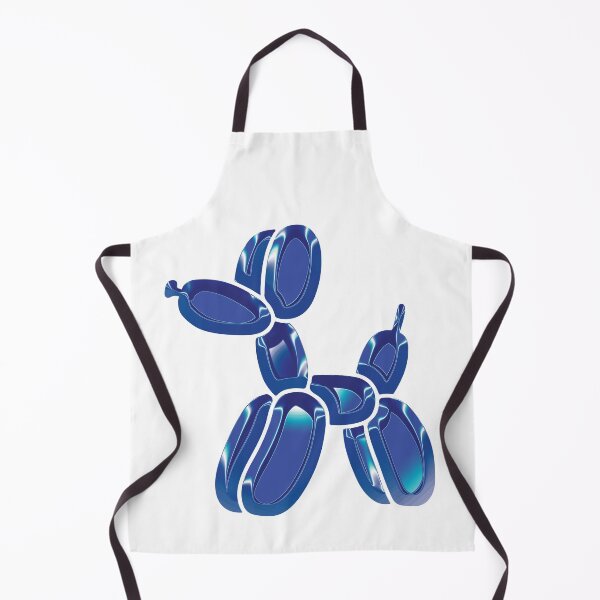 Item preview, Chrome Dog Balloon Blue on White designed and sold by lineartdesigns.