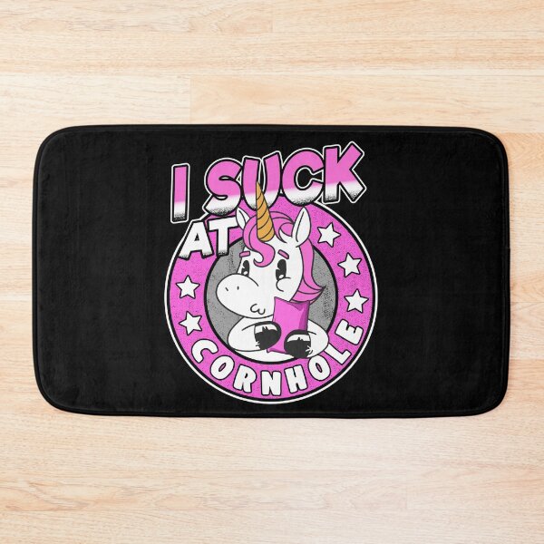 Item preview, I Suck At Cornhole Loser Funny Sarcastic Joke Pink Unicorn designed and sold by Stronzi.