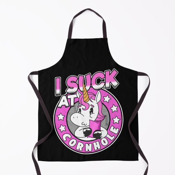 Item preview, I Suck At Cornhole Loser Funny Sarcastic Joke Pink Unicorn designed and sold by Stronzi.