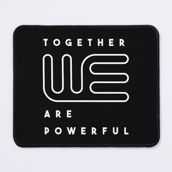 Item preview, Together we are powerful. Typography design (black and white) designed and sold by lents.