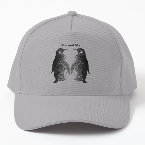 Two penguins (pink) Baseball Cap