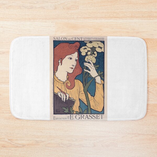 Item preview, Woman with Flowers Vintage French Art Nouveau Poster  designed and sold by Bellathewilde.