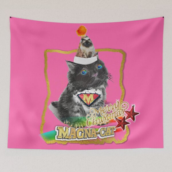 Item preview, Merry Christmas - Puffy Magna Miracle Cat - Hero Black Cat (By AliceCCI)  designed and sold by VanyssaGraphics.