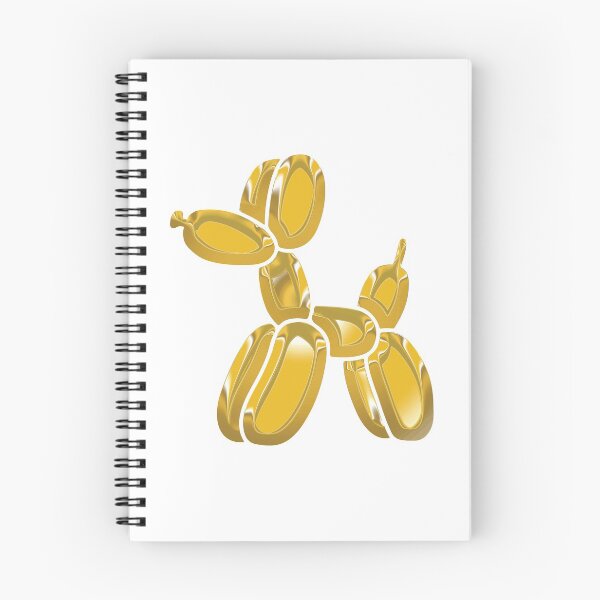 Item preview, Chrome Dog Balloon Yellow on White designed and sold by lineartdesigns.