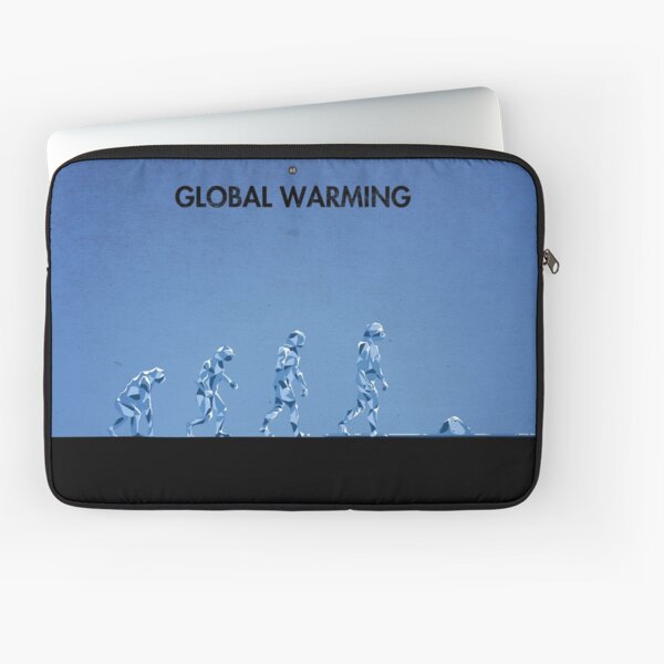 99 Steps of Progress - Global warming Laptop Sleeve