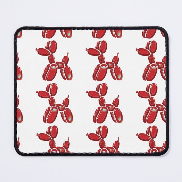 Item preview, Chrome Dog Balloon Red on White designed and sold by lineartdesigns.