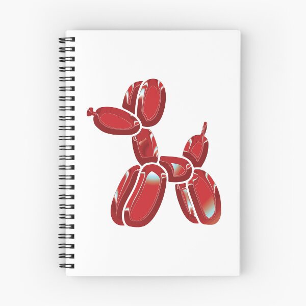 Item preview, Chrome Dog Balloon Red on White designed and sold by lineartdesigns.