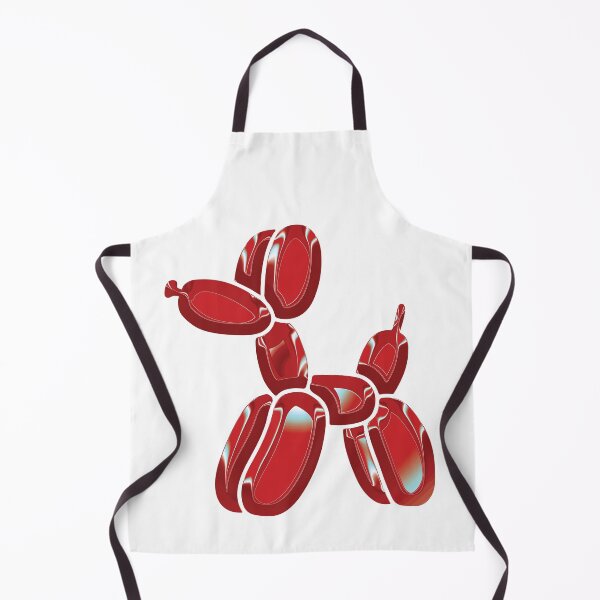 Item preview, Chrome Dog Balloon Red on White designed and sold by lineartdesigns.