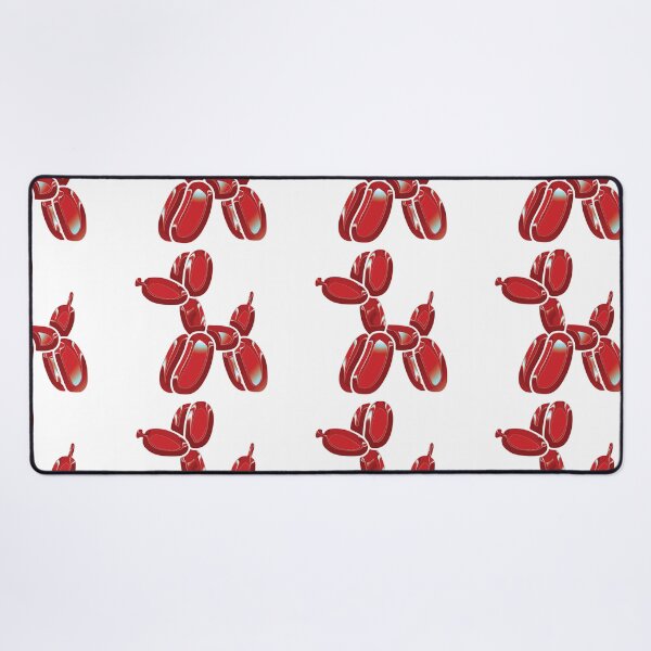 Item preview, Chrome Dog Balloon Red on White designed and sold by lineartdesigns.