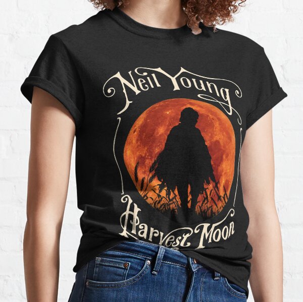 Vintage Rock Retro Harvest Moon In Night Gift Hallowen Essential T-Shirt Classic T-Shirt