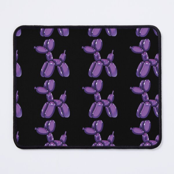 Item preview, Chrome Dog Balloon Purple on Black designed and sold by lineartdesigns.
