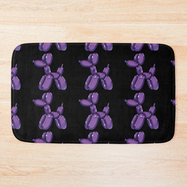 Item preview, Chrome Dog Balloon Purple on Black designed and sold by lineartdesigns.