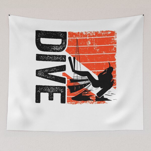 Item preview,  Diver Down Flag Scuba Diving Vintage Dive Scuba designed and sold by Stronzi.